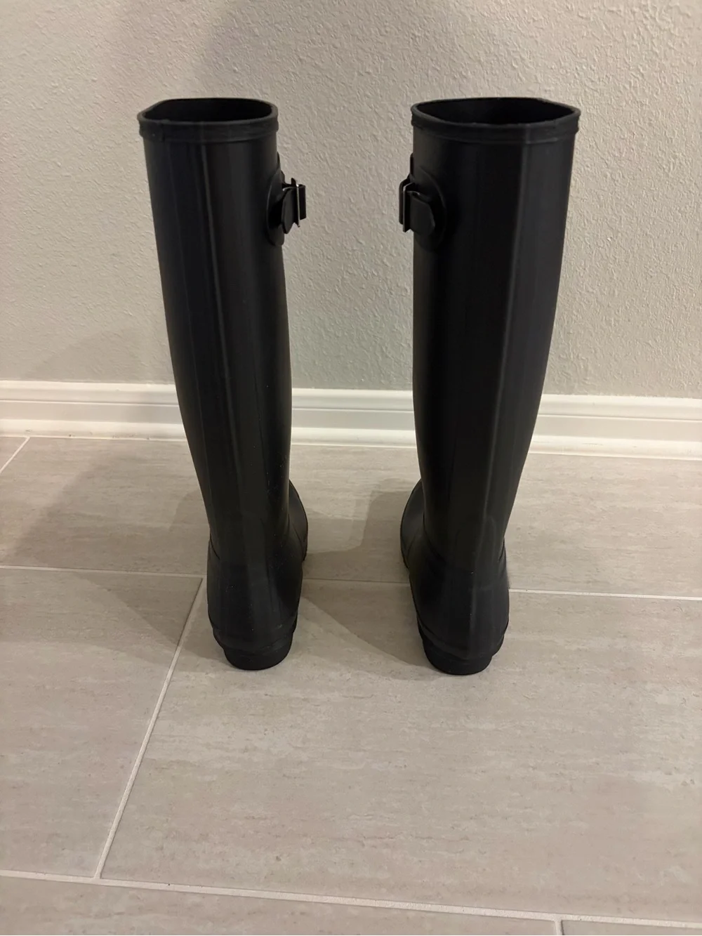 Women's Tall Black Waterproof Rain Boot